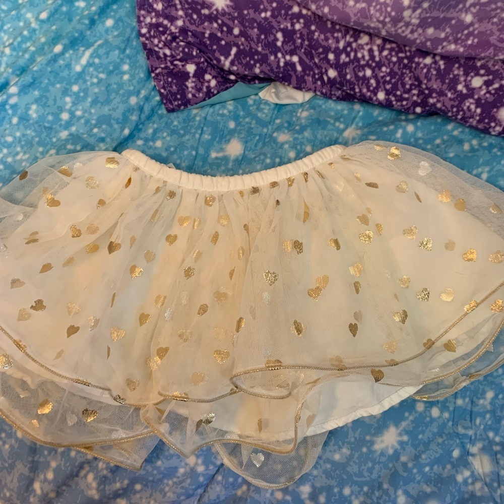 Baby heart foil skirt